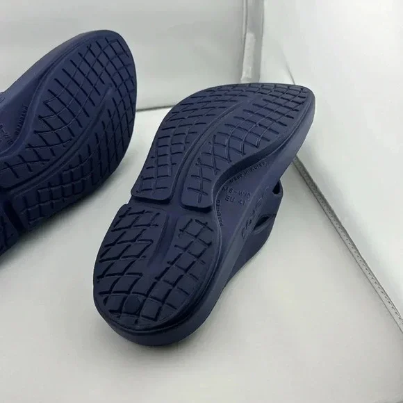 OOFOS ORIGINAL SANDAL SHOE - NAVY COLOR UNISEX SIZE WOMEN 10/MEN 8 - Picture 8 of 12